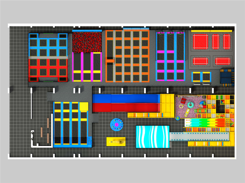 室內(nèi)互動蹦床樂園——快樂專加