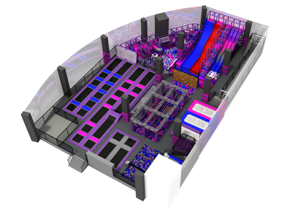 蹦床室內(nèi)樂園——快樂專加