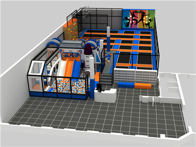 室內(nèi)奇妙蹦床公園——快樂(lè)專加